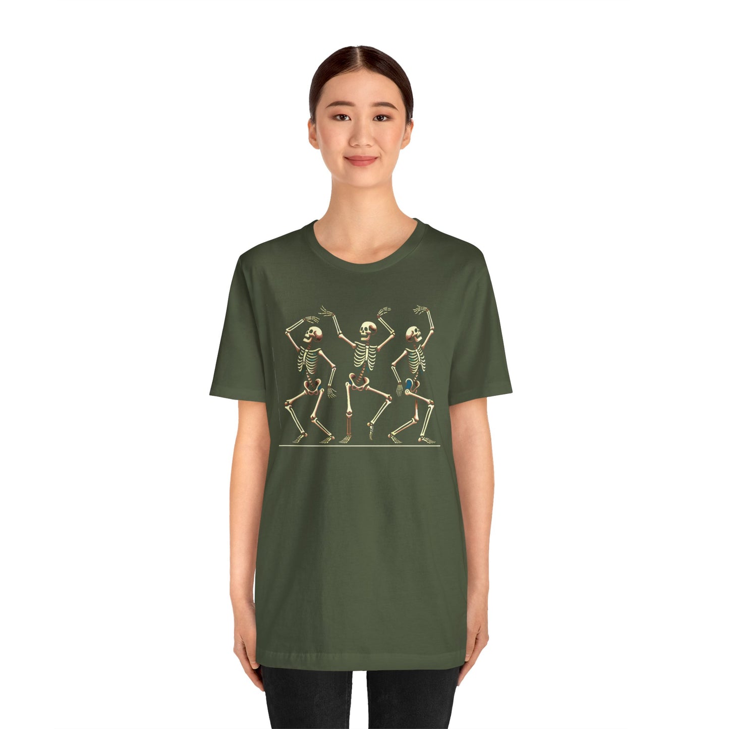Dancing Skeleton T-Shirt – Funny Halloween Skeleton Shirt for Spooky Season