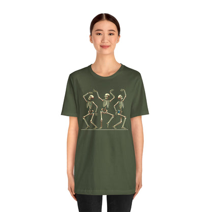 Dancing Skeleton T-Shirt – Funny Halloween Skeleton Shirt for Spooky Season