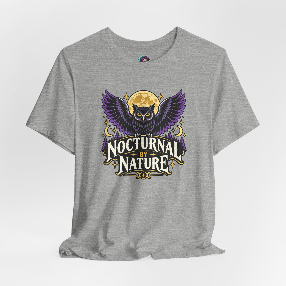 Nocturnal by Nature T-Shirt – Moonlit Owl Graphic Tee