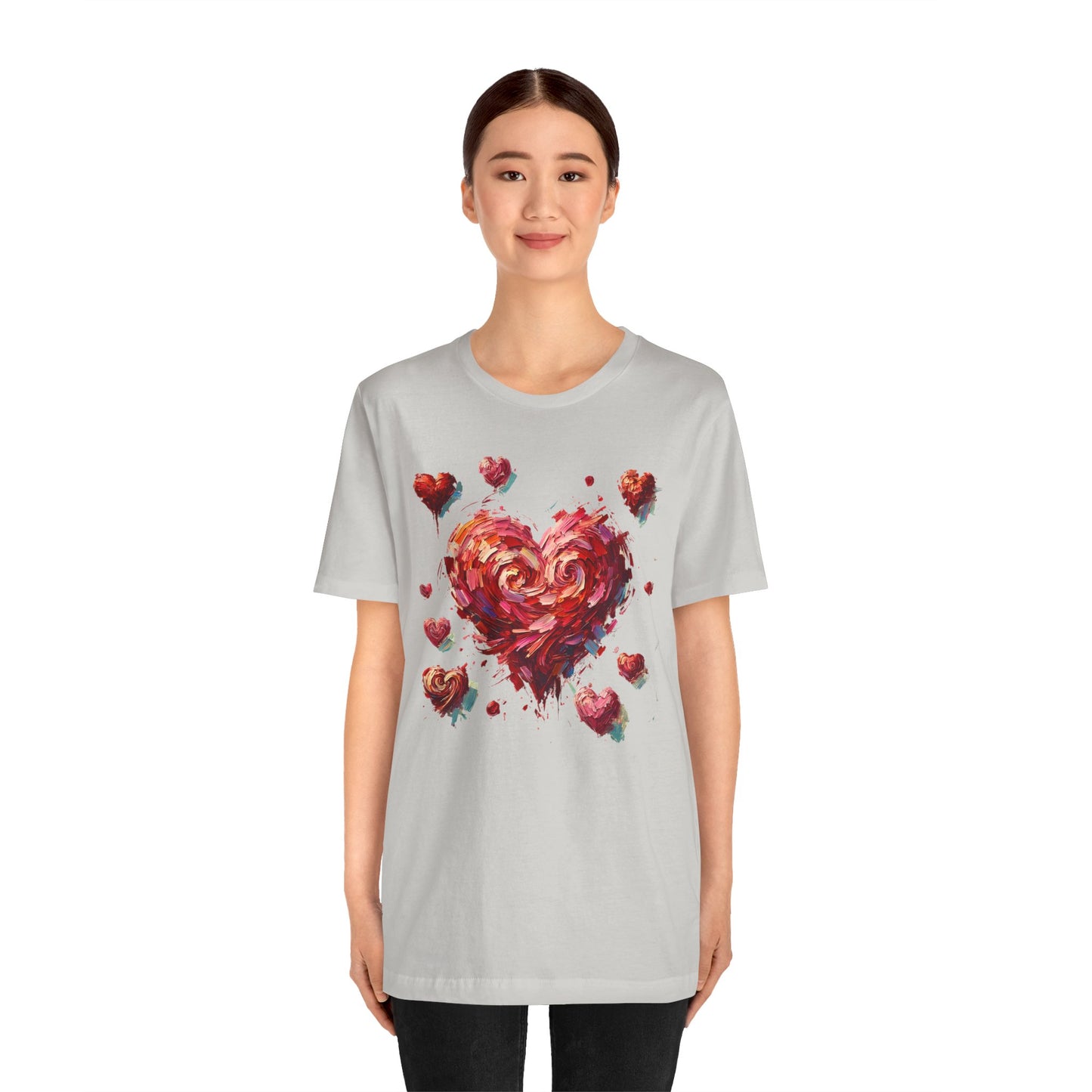 Impressionistic Heart T-Shirt – Artistic Valentine's Day Tee
