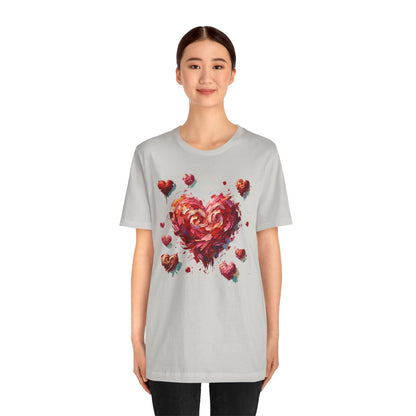 Impressionistic Heart T-Shirt – Artistic Valentine's Day Tee