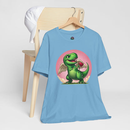 Cupidsaurus Rex T-Shirt – Funny Dinosaur Cupid Valentine’s Day Tee