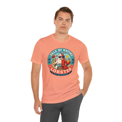 Pale by Nature Lobster by Accident T-Shirt – Funny Sunburn Summer Graphic Tee