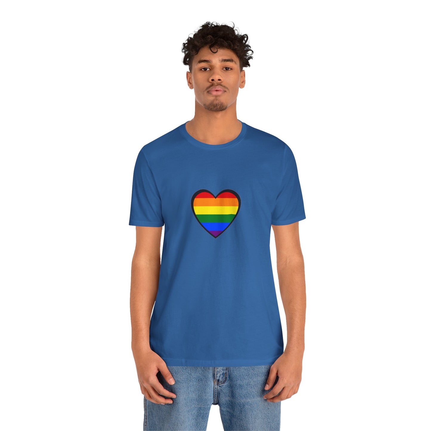 Pride Heart Flag T-Shirt – Rainbow Heart LGBTQ+ Equality Tee