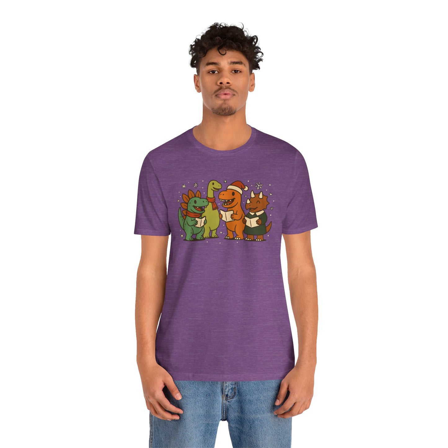 Dinosaur Carolers T-Shirt – Cute Dino Christmas Singing Tee