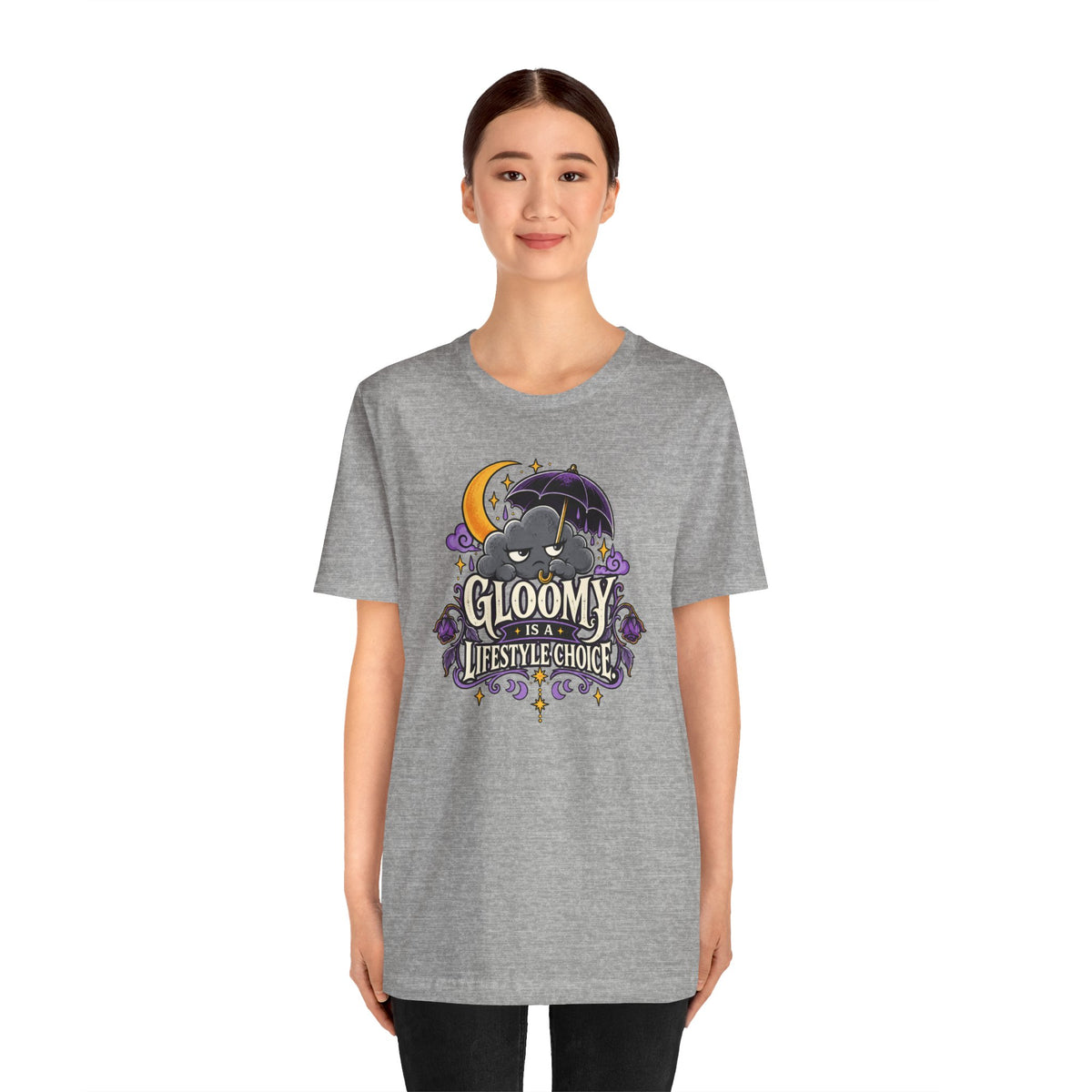 Gloomy Is a Lifestyle Choice T-Shirt – Funny Goth Halloween Tee
