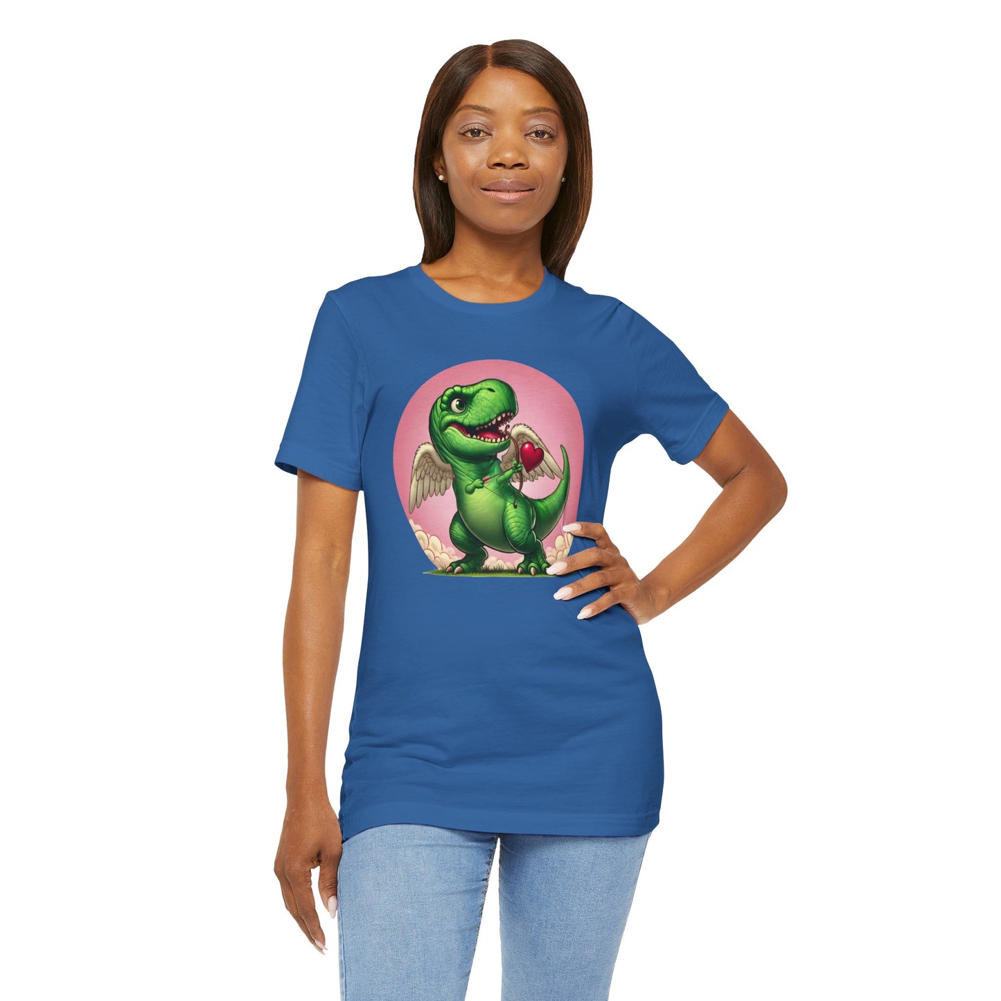 Cupidsaurus Rex T-Shirt – Funny Dinosaur Cupid Valentine’s Day Tee