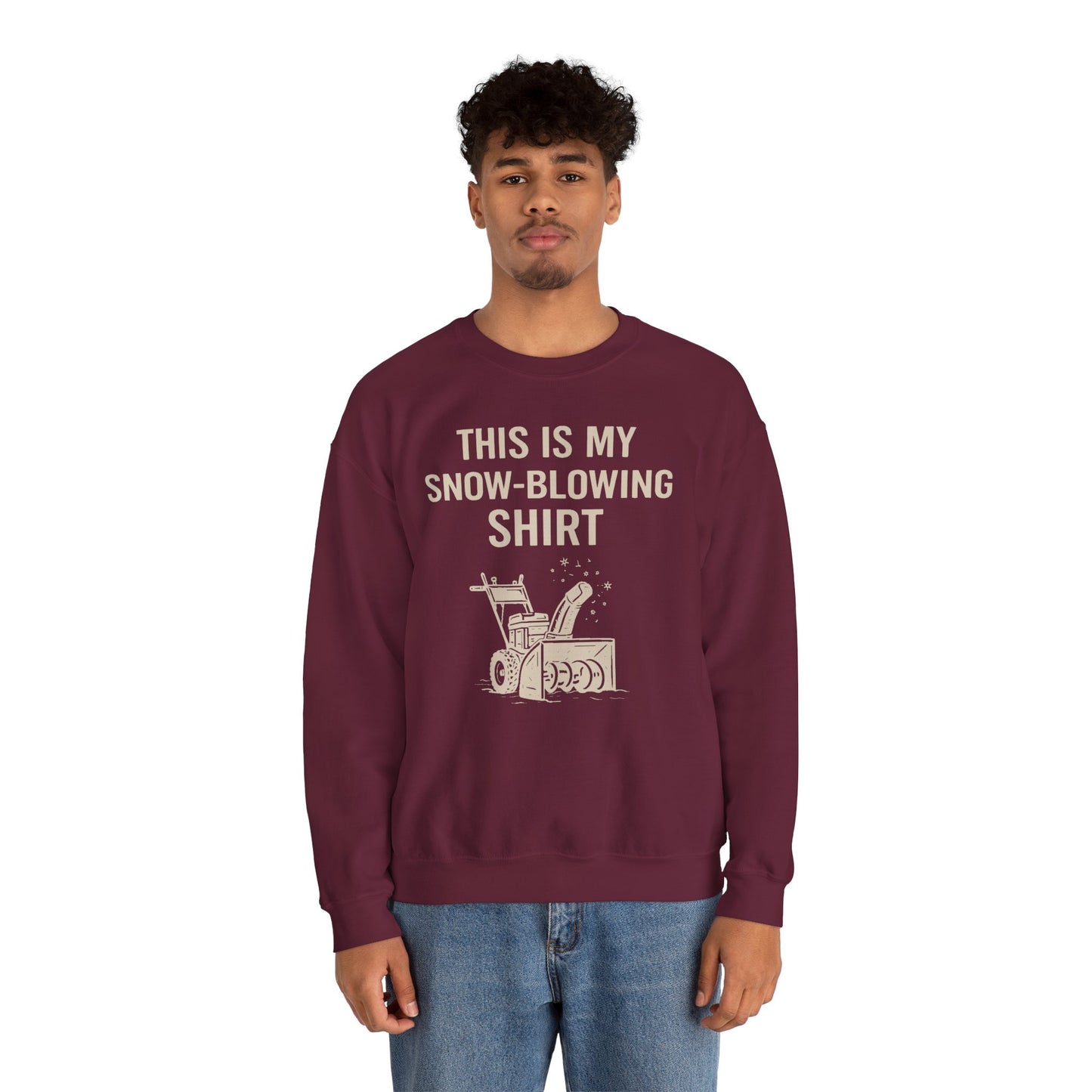 This Is My Snow-Blowing Sweatshirt – Funny Winter Chore Pullover