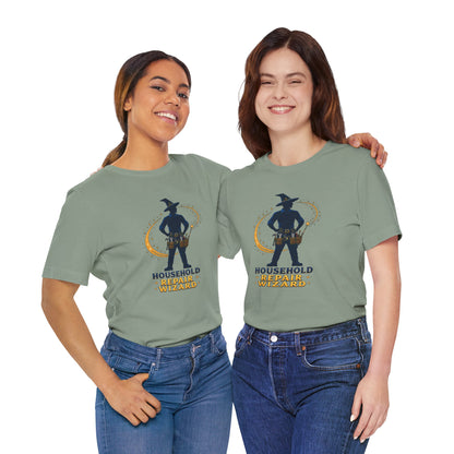 Household Repair Wizard T-Shirt – Funny Handy Dad Tee