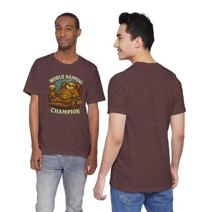 World Napping Champion T-Shirt – Funny Sloth Nap Tee