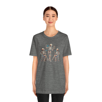 Skeleton Tea Party T-Shirt – Vintage Halloween Skeleton Tee