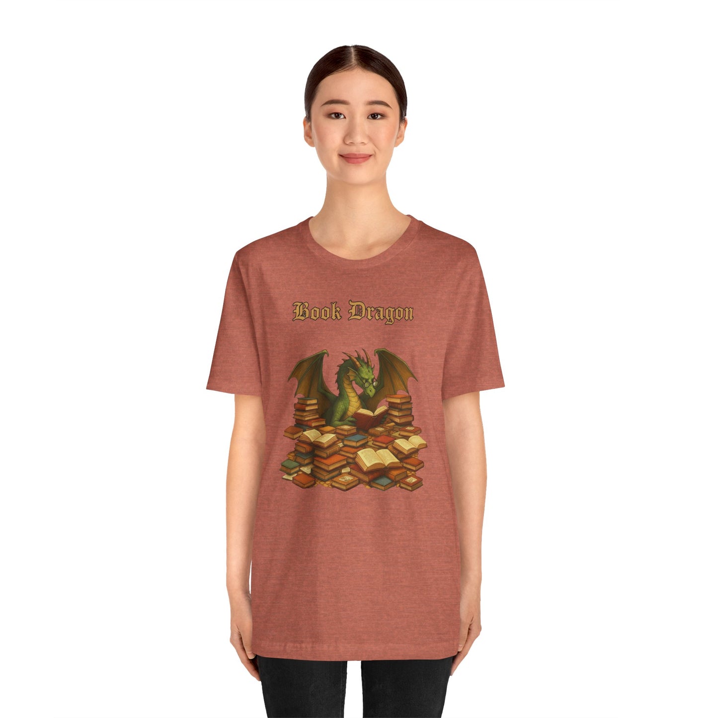 Book Dragon T-Shirt – Funny Book Lover Shirt & Gifts for Readers