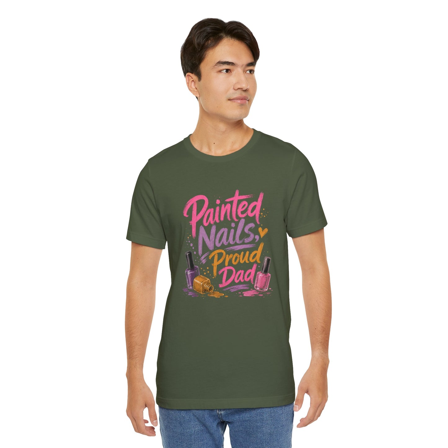 Painted Nails Proud Dad T-Shirt – Girl Dad Father’s Day Tee