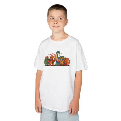 Kids Dinosaur Valentines T-Shirt – Cute Valentine’s Day Dino Tee