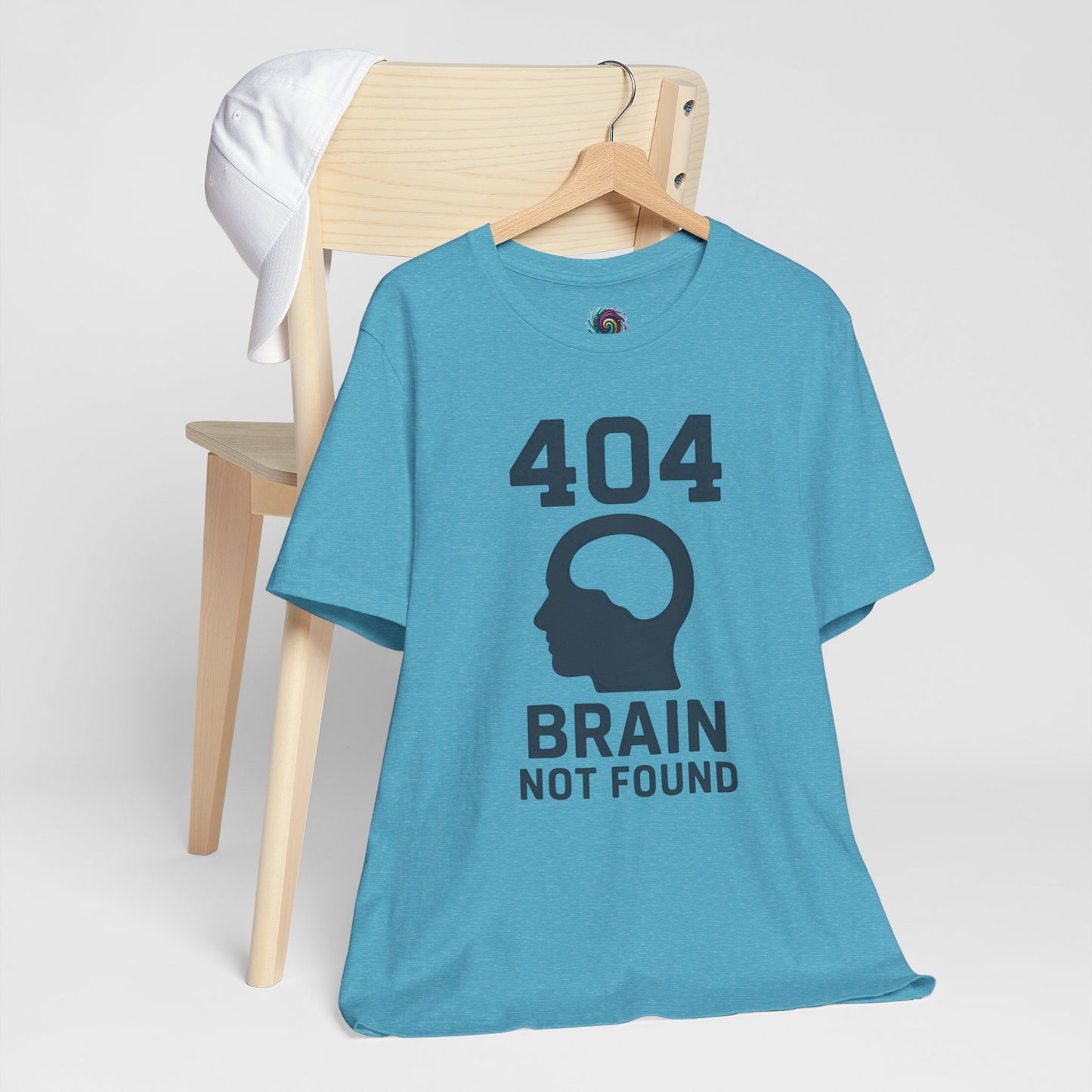 404 Brain Not Found T-Shirt – Techie Humor for Nerds & Geeks