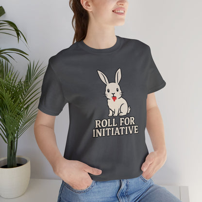 Roll for Initiative T-Shirt – Killer Bunny Humor Gaming Tee