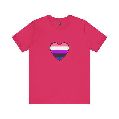 Genderfluid Pride Heart T-Shirt – Bold LGBTQIA+ Flag Tee - WhimSpin - https://whimspin.com