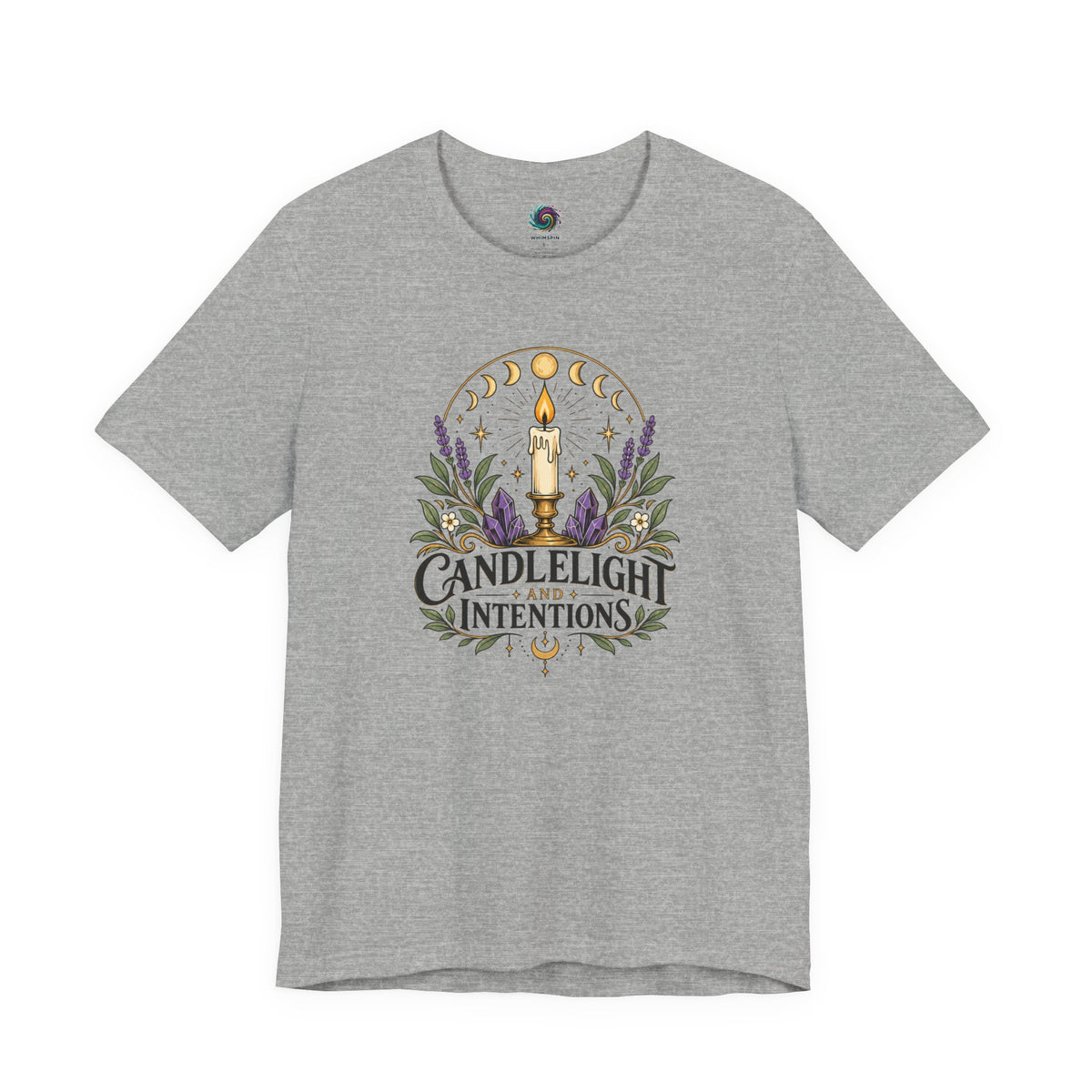 Candlelight and Intentions T-Shirt – Witchy Celestial Tee