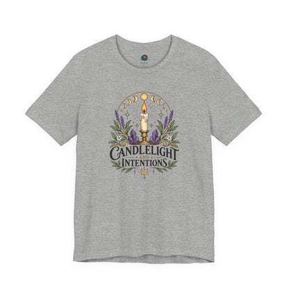 Candlelight and Intentions T-Shirt – Witchy Celestial Tee