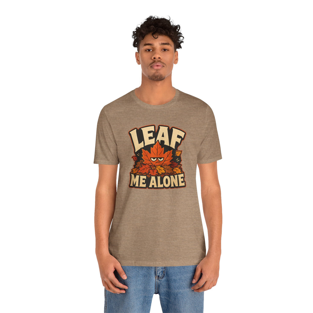 Leaf Me Alone T-Shirt – Funny Fall Introvert Leaves Tee