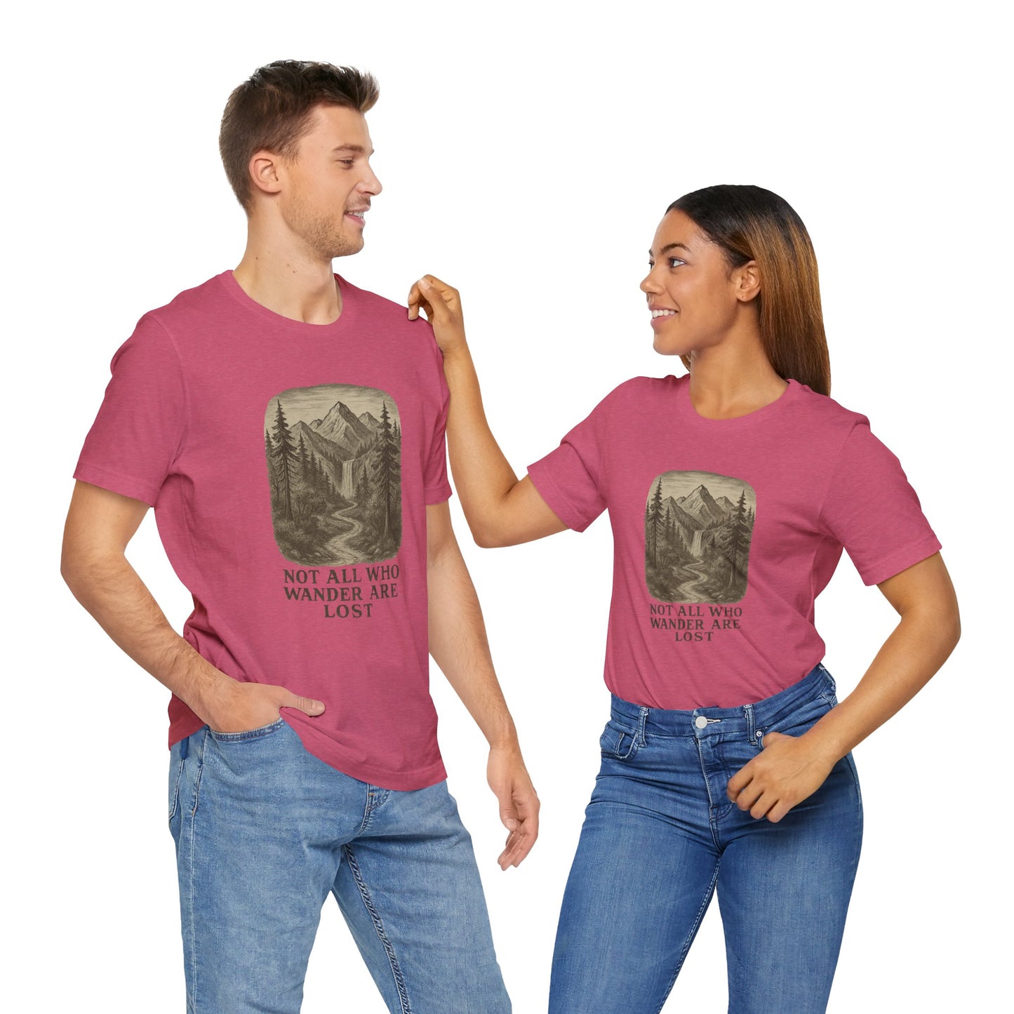 Not All Who Wander Are Lost T-Shirt – Tolkien Travel Tee for Nature Lovers