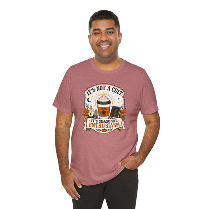 It’s Not a Cult Pumpkin Spice T-Shirt – Funny Fall Tee