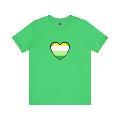 Gender Neutral Pride Flag Heart T-Shirt – Unisex LGBTQ+ Graphic Tee - WhimSpin - https://whimspin.com