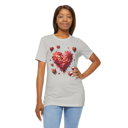 Impressionistic Heart T-Shirt – Artistic Valentine's Day Tee
