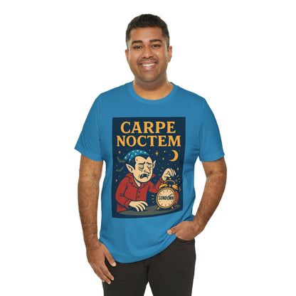 Carpe Noctem Vampire T-Shirt – Funny Halloween Tee for Night Owls