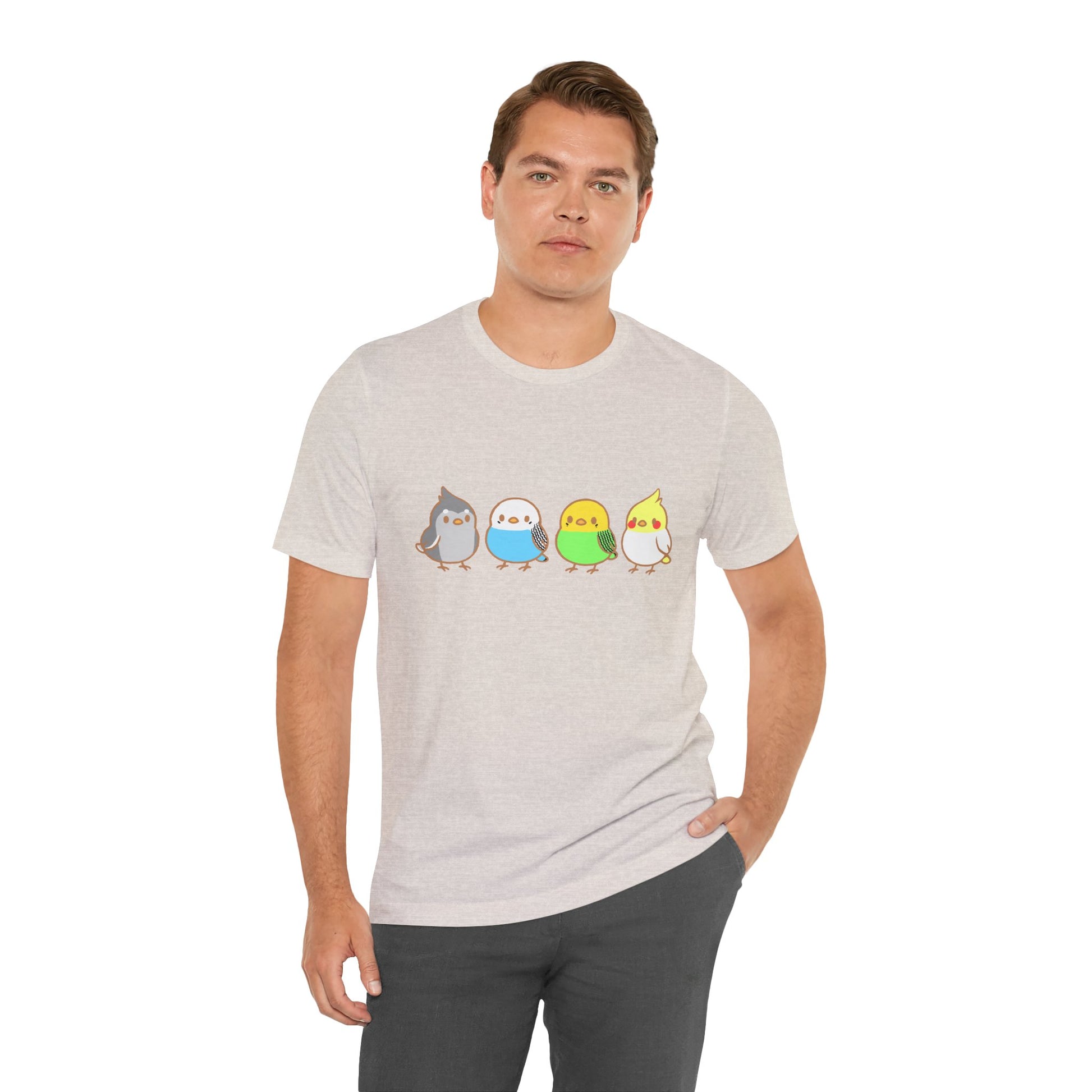 Chirpy Flock Bird T-Shirt – Cute Tee for Animal Lovers - WhimSpin - https://whimspin.com