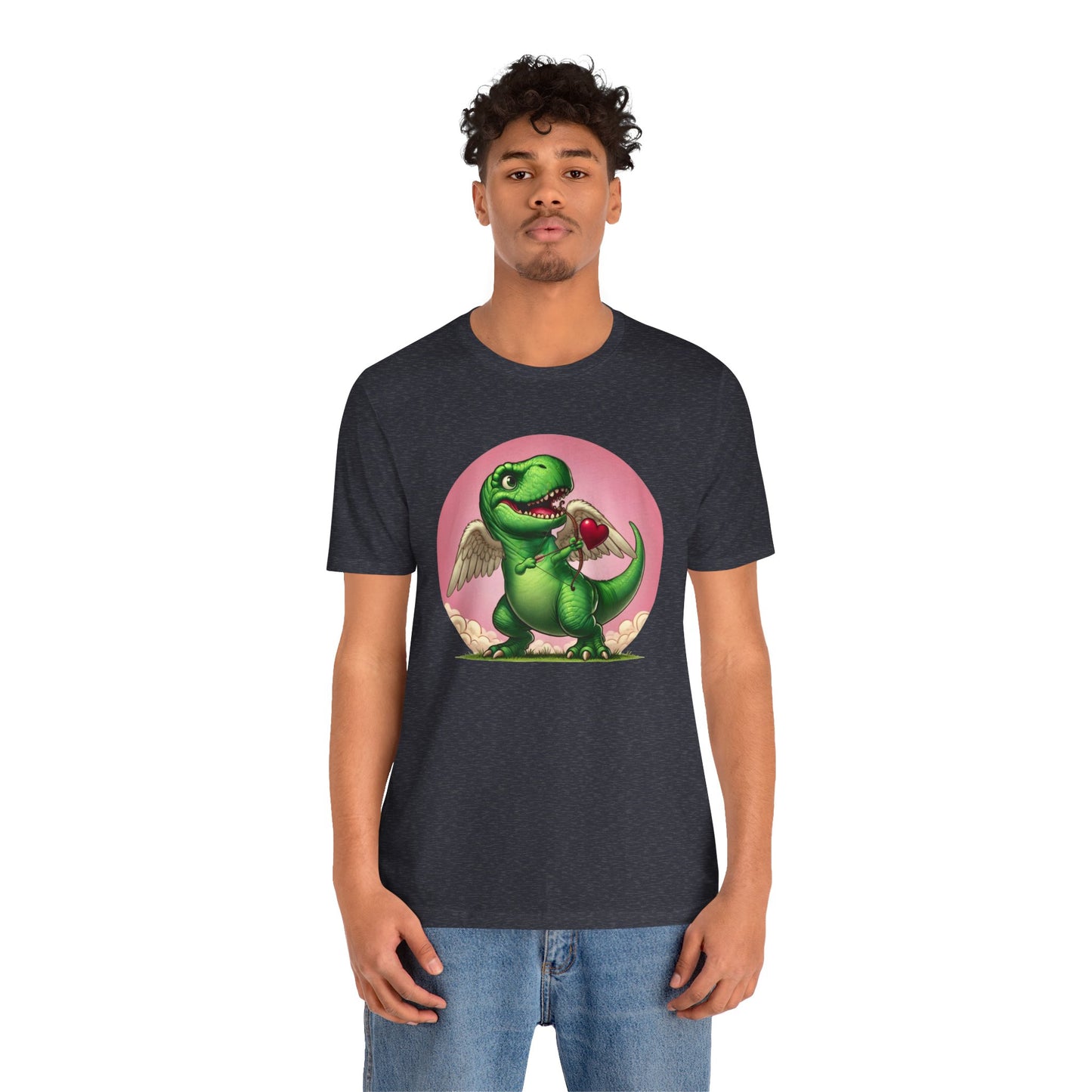 Cupidsaurus Rex T-Shirt – Funny Dinosaur Cupid Valentine’s Day Tee