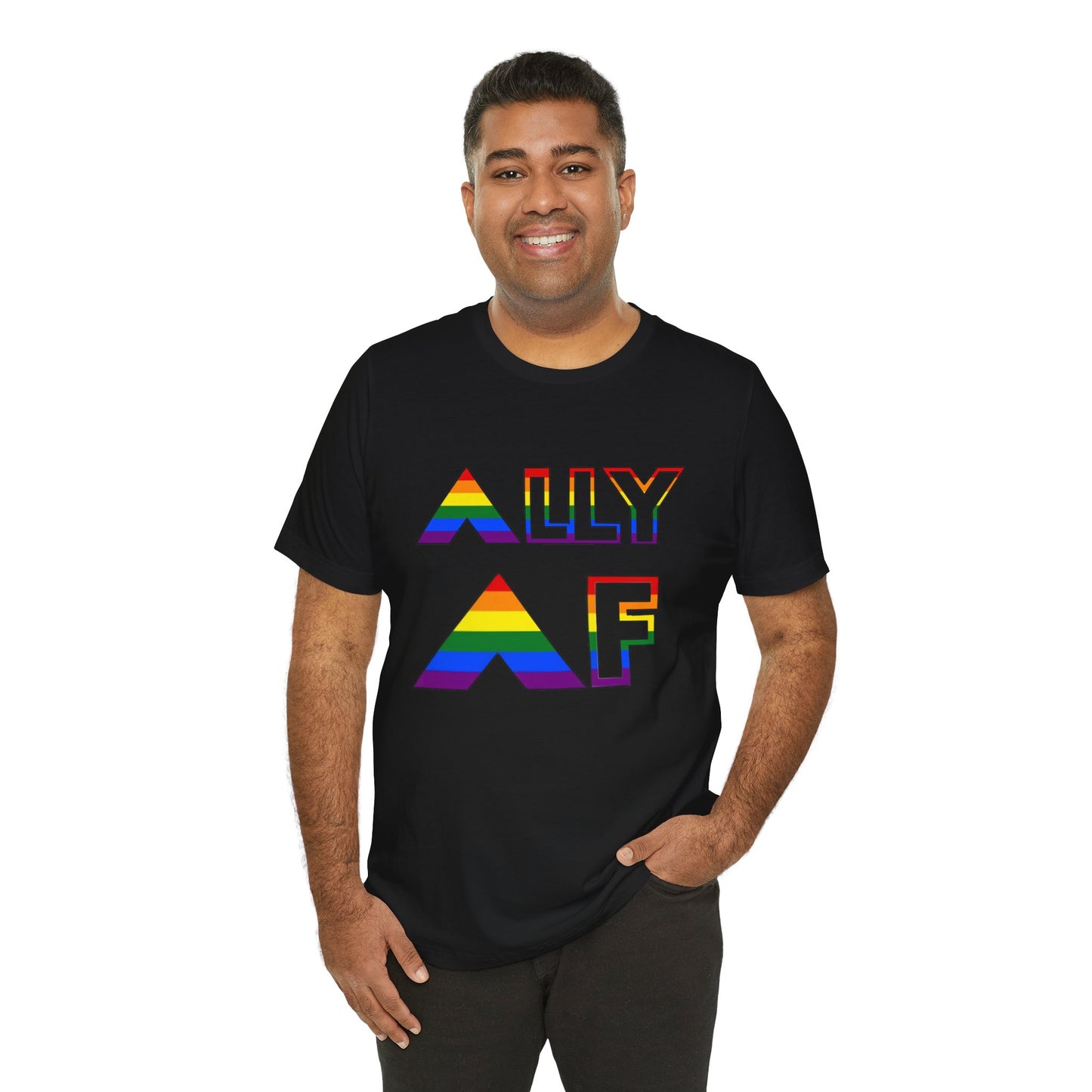 Ally AF Pride Tee – Bold LGBTQ+ Support Shirt for Loud Allies