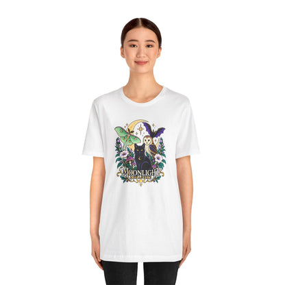 Moonlight Menagerie T-Shirt – Witchy Nocturnal Animals Tee