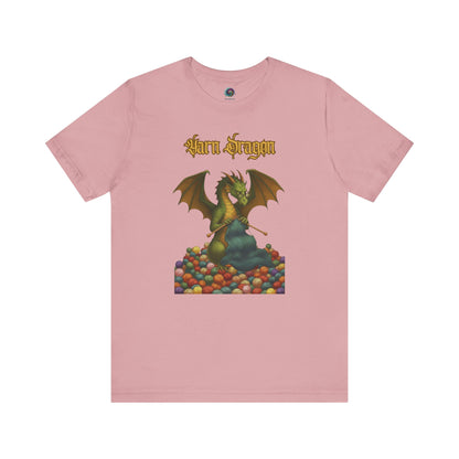 Yarn Dragon T-Shirt – Funny Knitting Dragon Shirt for Yarn Lovers