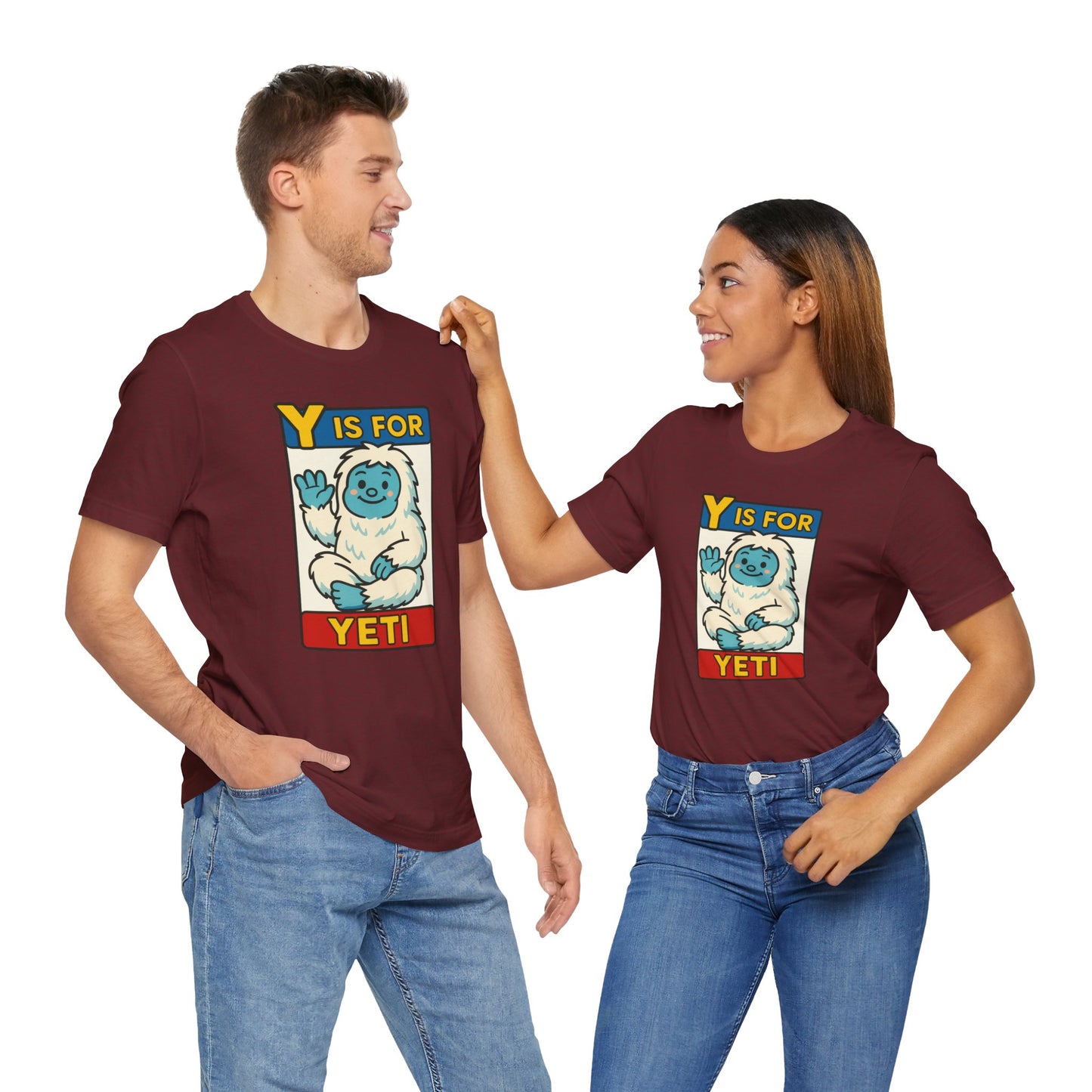 Y Is for Yeti T-Shirt – Cute Winter Monster Tee from the Monster Alphabet Series