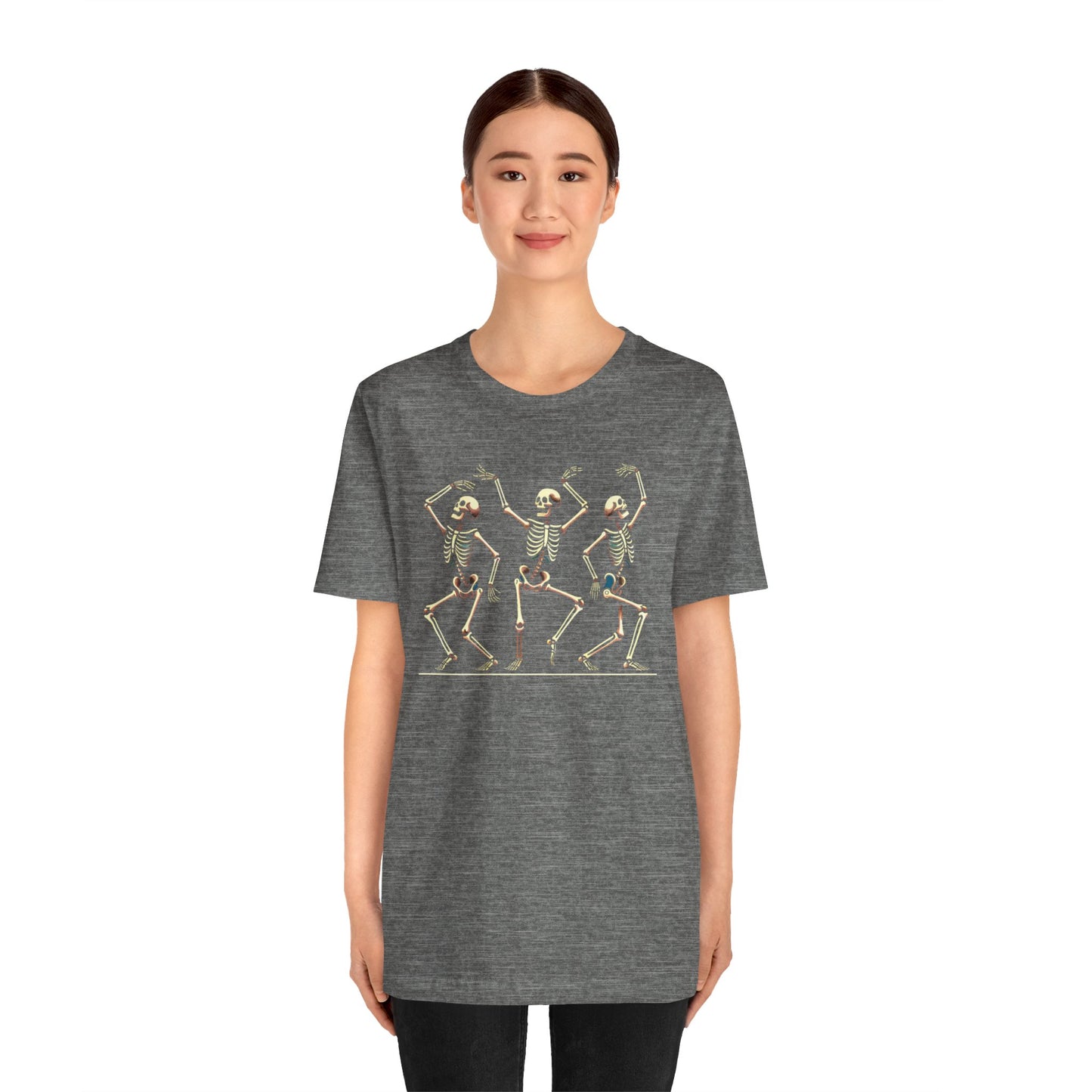 Dancing Skeleton T-Shirt – Funny Halloween Skeleton Shirt for Spooky Season