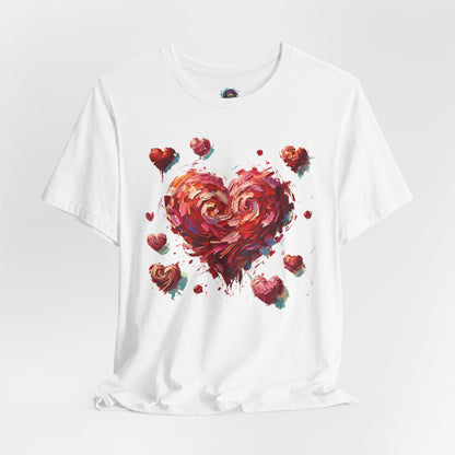 Impressionistic Heart T-Shirt – Artistic Valentine's Day Tee