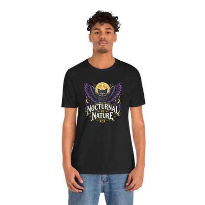 Nocturnal by Nature T-Shirt – Moonlit Owl Graphic Tee