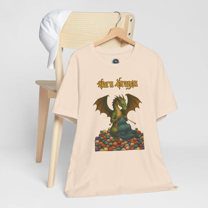 Yarn Dragon T-Shirt – Funny Knitting Dragon Shirt for Yarn Lovers
