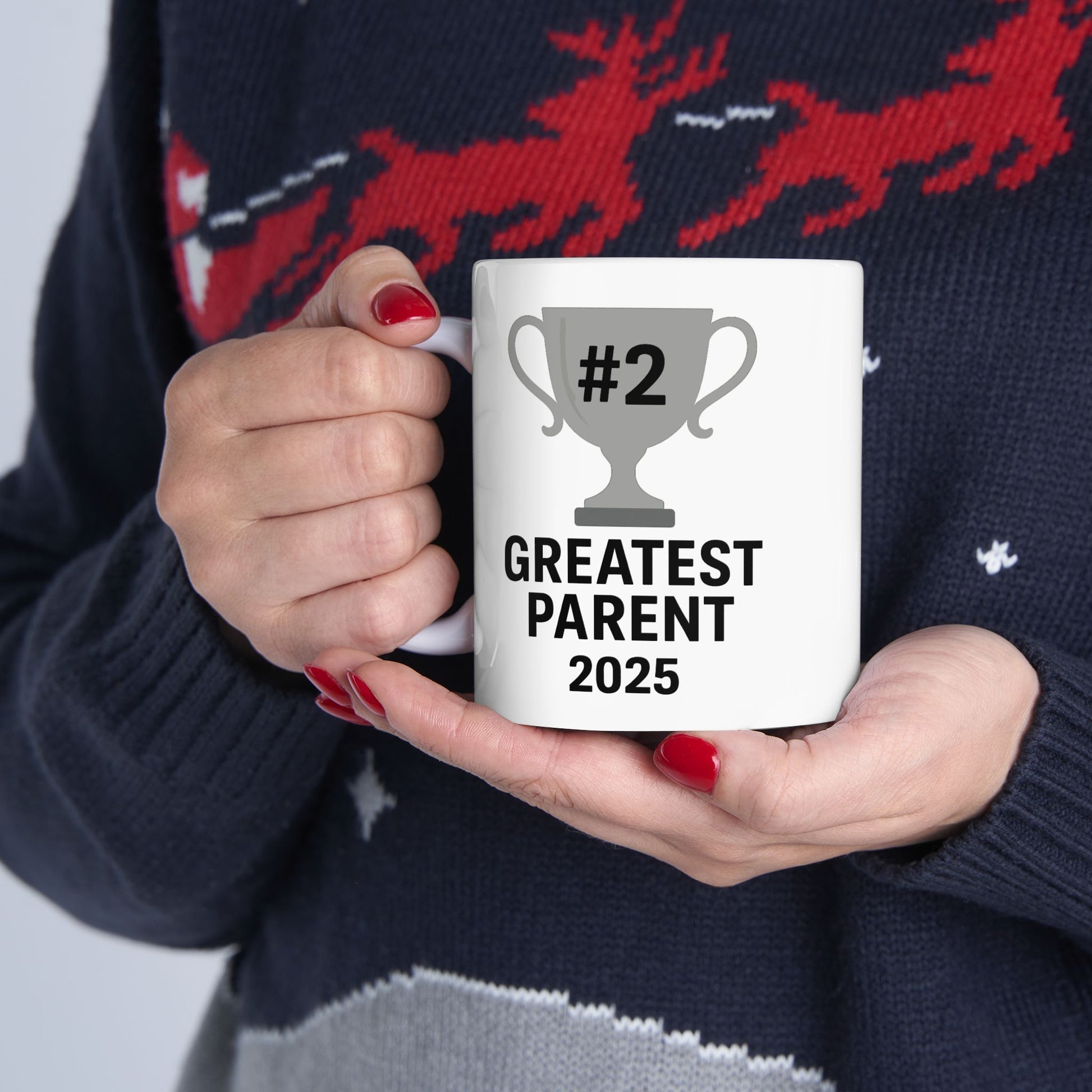 #2 Greatest Parent Mug – Funny 2025 Trophy Cup for Sarcastic Gift Giving - WhimSpin - https://whimspin.com