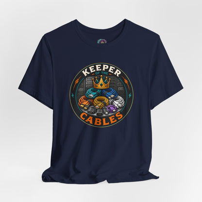 Keeper of the Cables T-Shirt – Funny Tech Dad Cable Tee