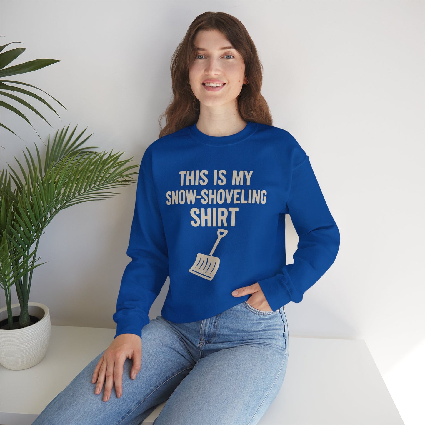 This Is My Snow-Shoveling Shirt – Funny Winter Chore Sweatshirt