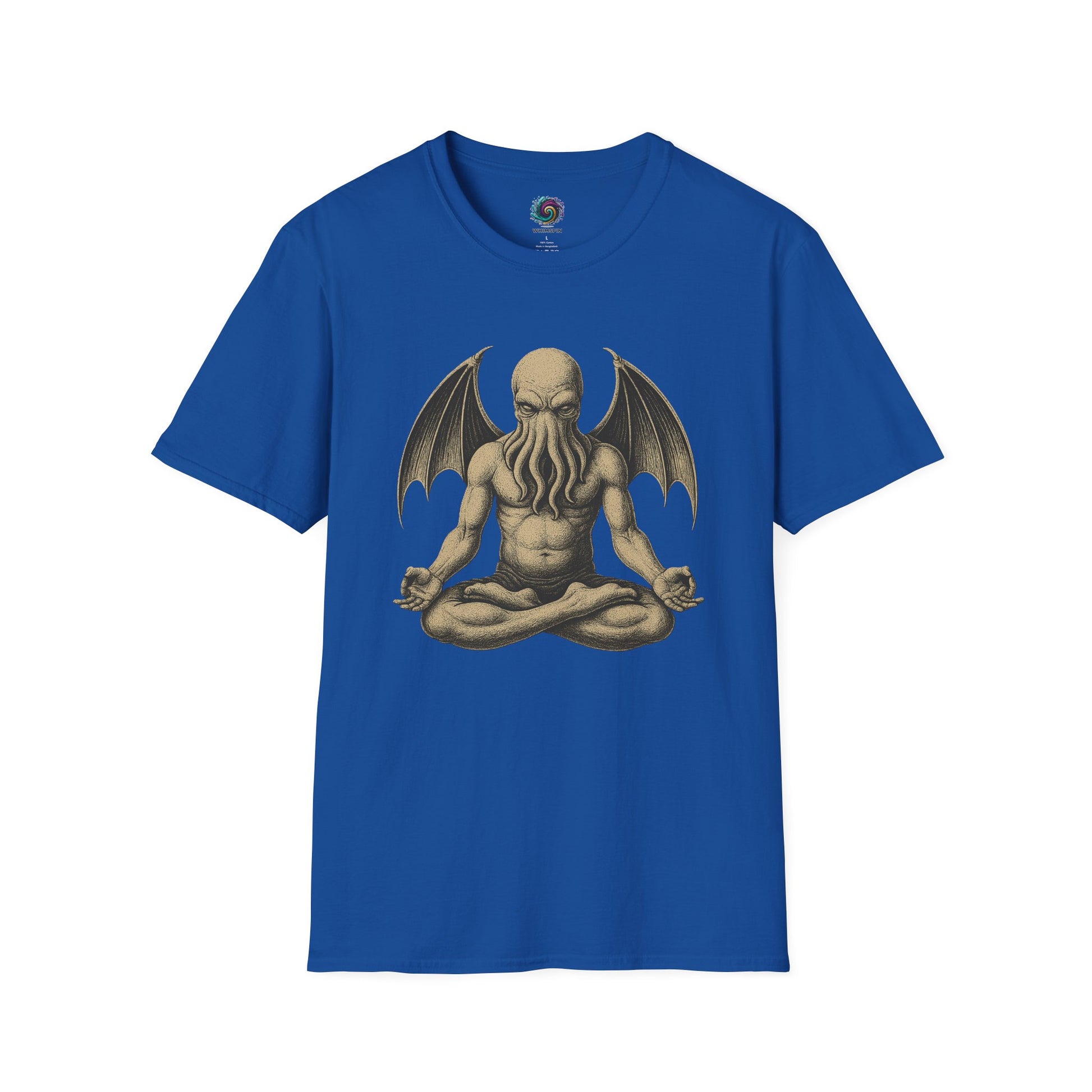 Meditating Cthulhu T-Shirt – Unisex Mythos Tee for Sci-Fi & Festival Fans - WhimSpin - https://whimspin.com
