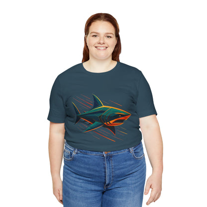 Electric Apex Shark T-Shirt – Bold Ocean Graphic Tee - WhimSpin - https://whimspin.com