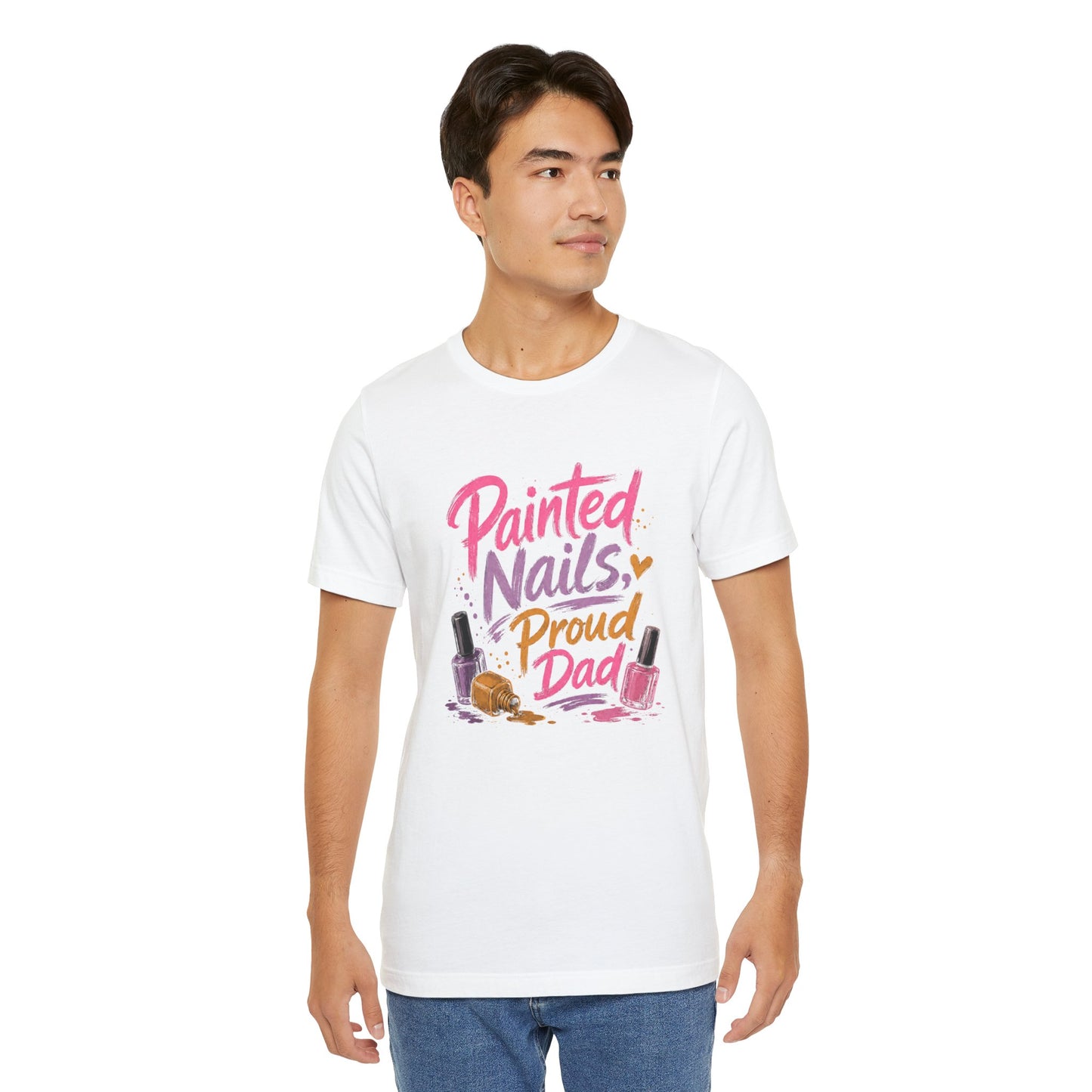 Painted Nails Proud Dad T-Shirt – Girl Dad Father’s Day Tee