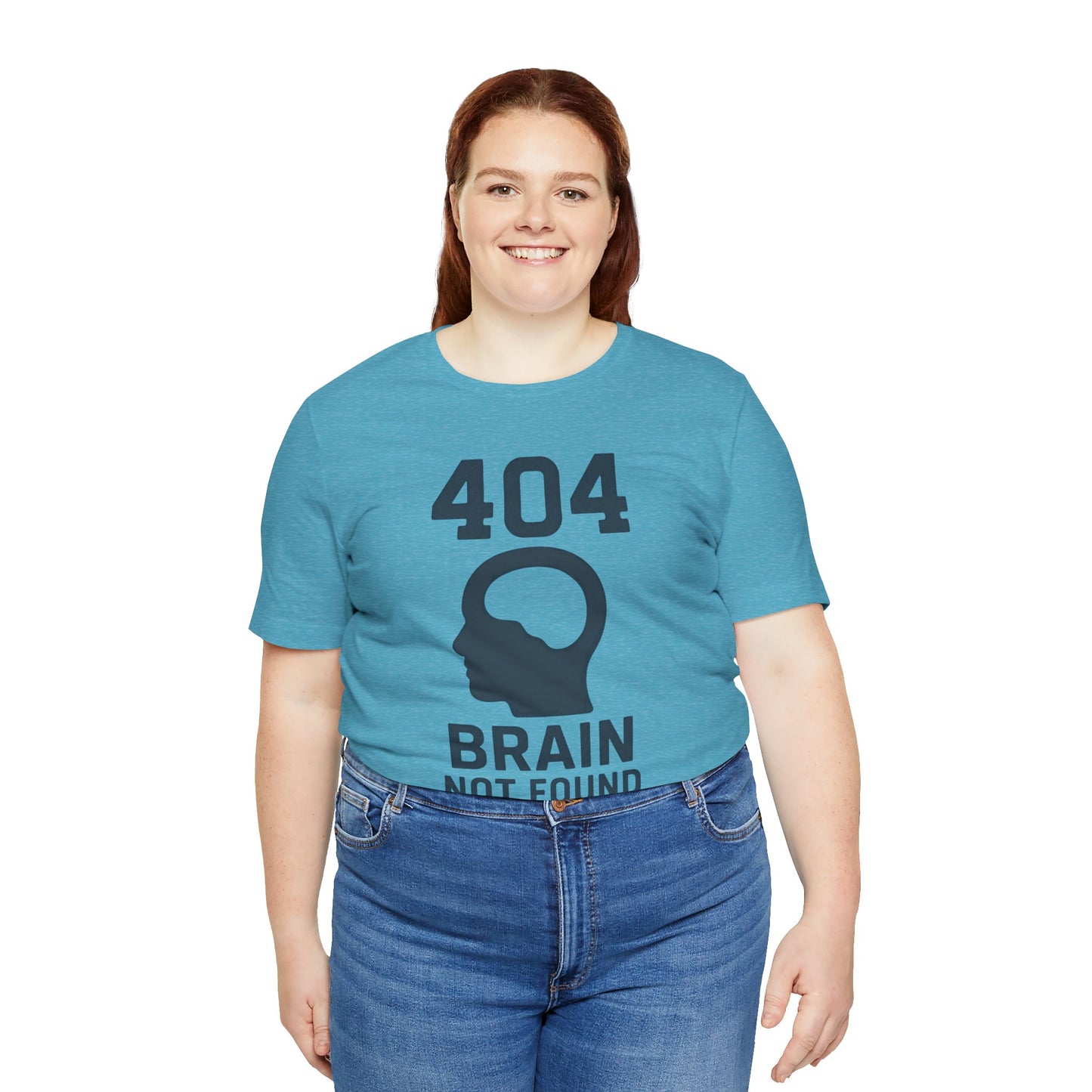 404 Brain Not Found T-Shirt – Techie Humor for Nerds & Geeks