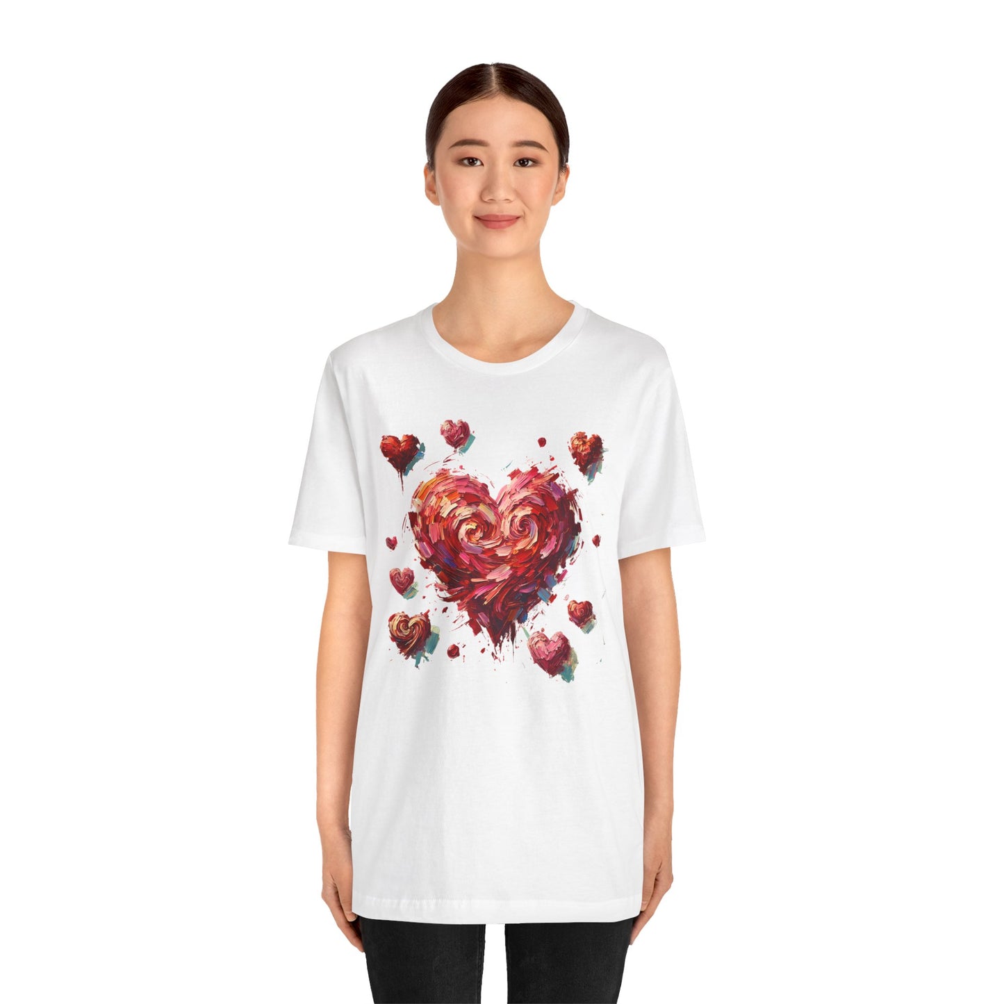 Impressionistic Heart T-Shirt – Artistic Valentine's Day Tee