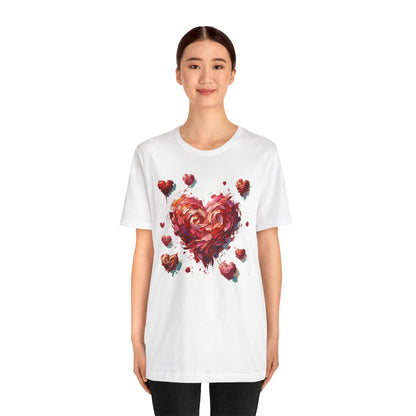 Impressionistic Heart T-Shirt – Artistic Valentine's Day Tee