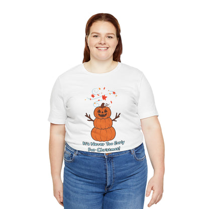 Pumpkin Snowman Shirt – Funny Halloween Christmas Mashup Tee