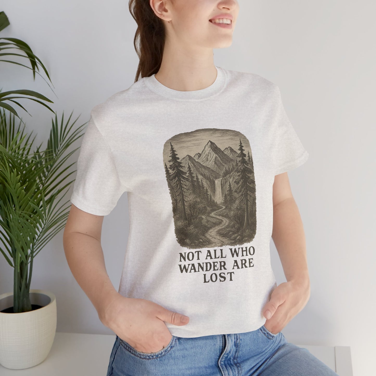 Not All Who Wander Are Lost T-Shirt – Tolkien Travel Tee for Nature Lovers